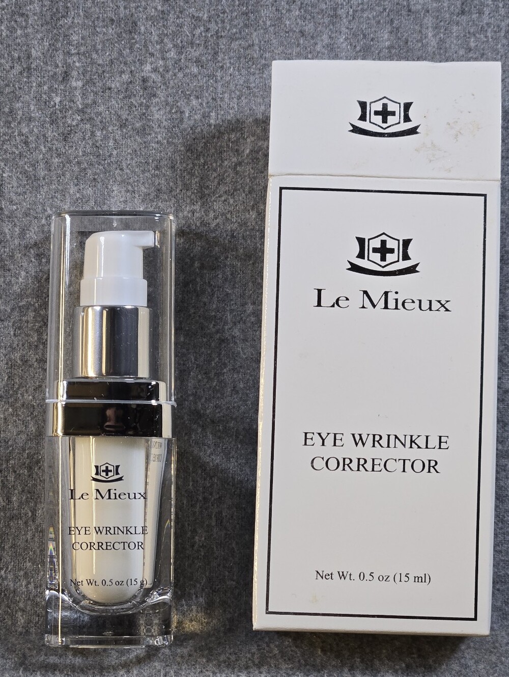 Le Mieux Eye Wrinkle Corrector 0.5 oz 15 ml NIB Unopened Peptide Cream Serum